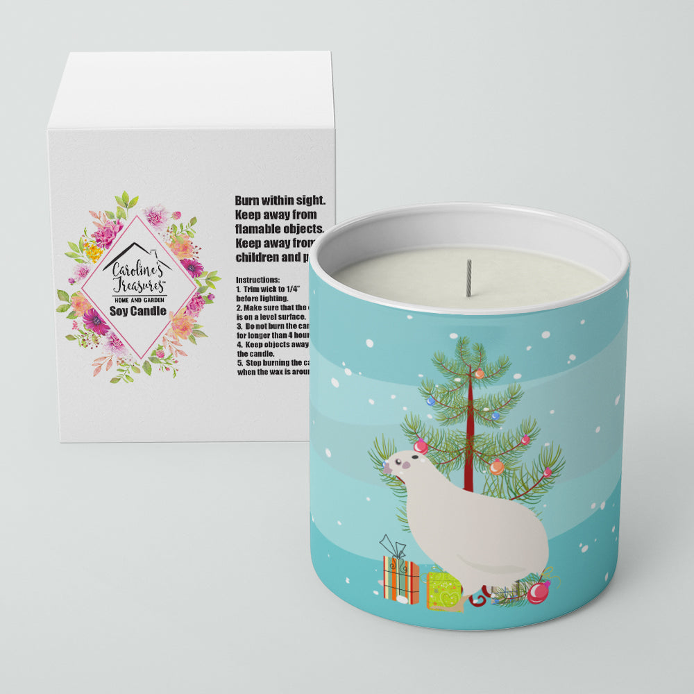 Texas Quail Christmas Decorative Soy Candle Nature Soy Wax Essential Oil Home Decor Ideal for Bedroom Kitchen Bath Office Gift, 10 oz