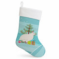 Texas Quail Christmas Holiday Stocking Double-Sided Print, Polyester Suede,11x18, Made in USA