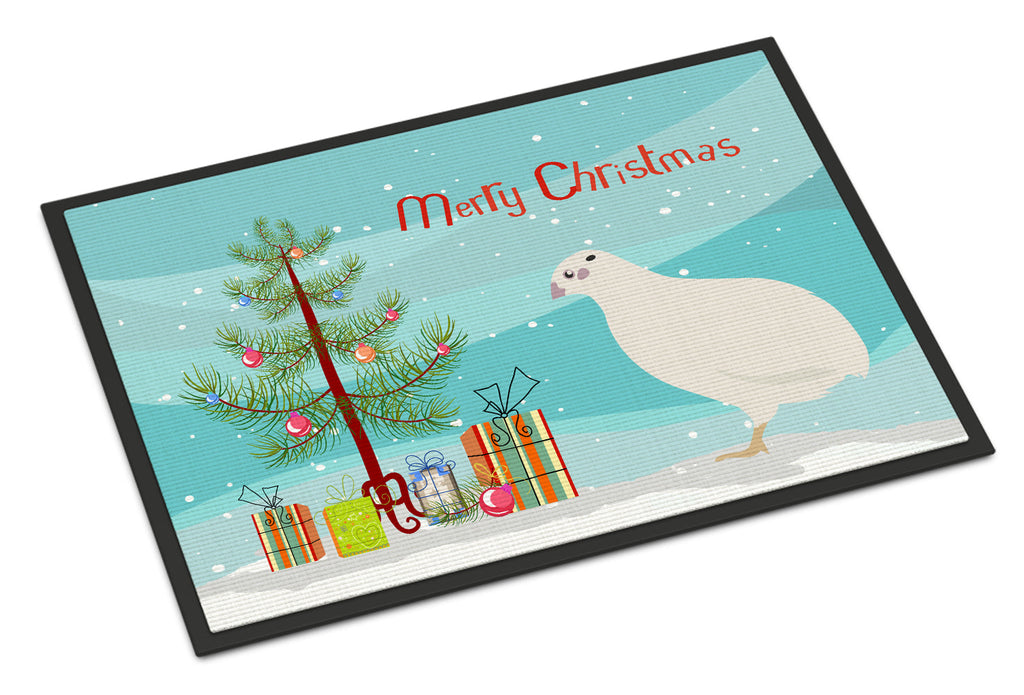 Texas Quail Christmas Doormat Indoor Outdoor 18H X 27W Front Door Mat Rugs for Entryway, Non Slip Washable