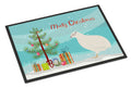 Texas Quail Christmas Doormat Indoor Outdoor 18H X 27W Front Door Mat Rugs for Entryway, Non Slip Washable