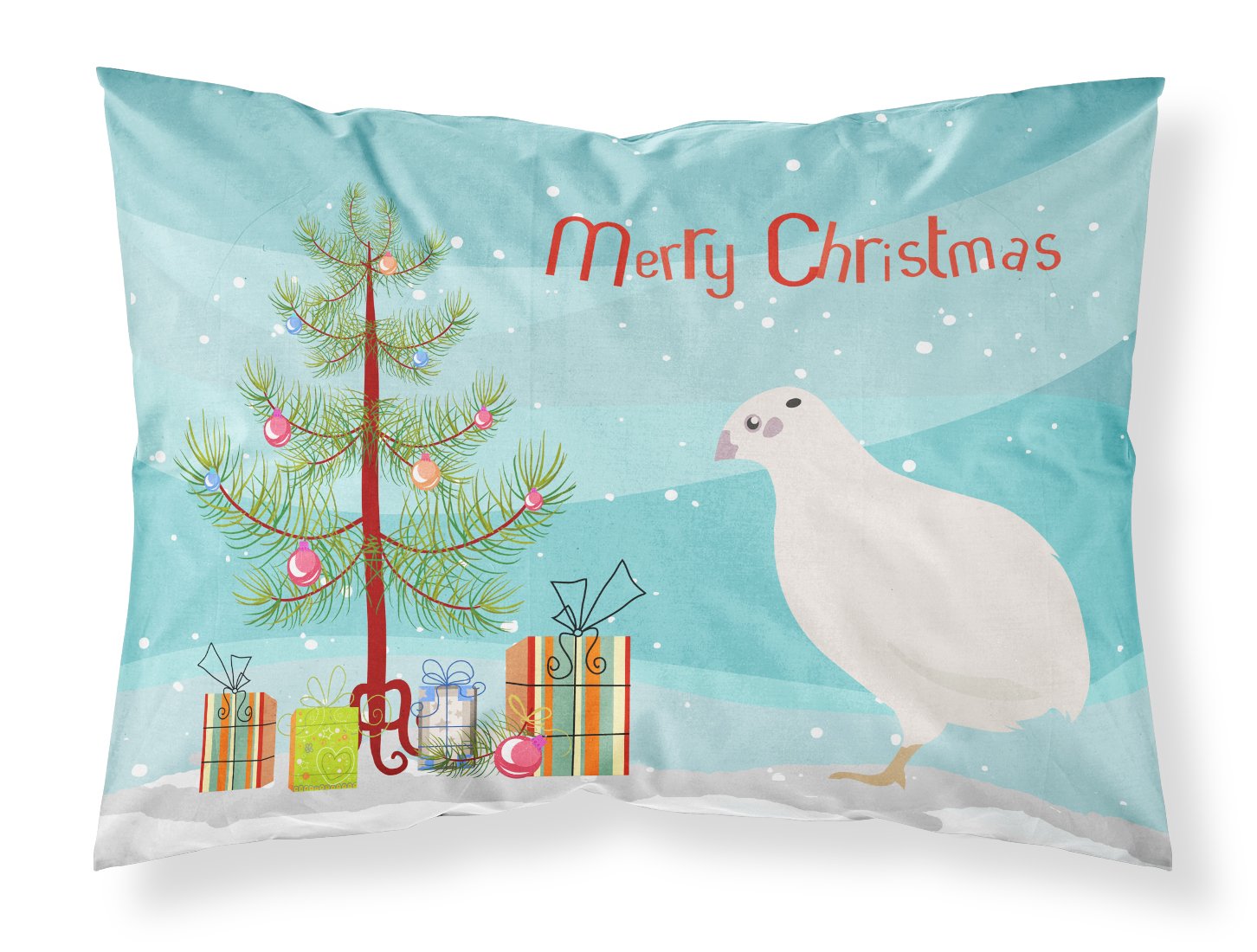 Texas Quail Christmas Standard Pillowcase Lightweight Super Soft Easy Care Decorative Artwork Pillowcase, Standard