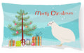 Texas Quail Christmas Decorative Throw Pillow 12x16 Indoor Outdoor Accent Cushion, Fabric Cover with Insert for Sofa, Bed, Porch & Living Room