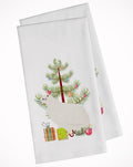 Texas Quail Christmas Kitchen Towel Set of 2 White Dish Towels Decorative Bathroom Hand towel for Hand, Face, Hair, Yoga, Tea, Dishcloth, 19 X 28", White