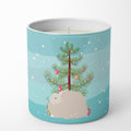 Fluffy Angora Rabbit Christmas Decorative Soy Candle Nature Soy Wax Essential Oil Home Decor Ideal for Bedroom Kitchen Bath Office Gift, 10 oz