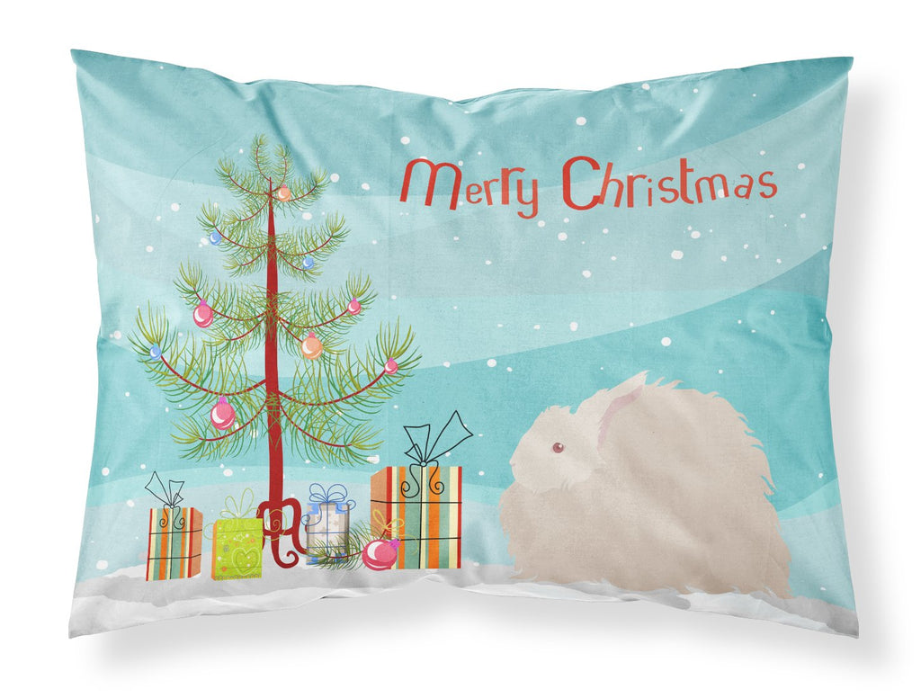 Fluffy Angora Rabbit Christmas Standard Pillowcase Lightweight Super Soft Easy Care Decorative Artwork Pillowcase, Standard