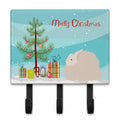 Fluffy Angora Rabbit Christmas Leash or Key Holder Wall Hooks, Coat Rack Wall Mount, for Hanging Keys, Towels, Aprons, Leashes