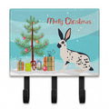English Spot Rabbit Christmas Leash or Key Holder Wall Hooks, Coat Rack Wall Mount, for Hanging Keys, Towels, Aprons, Leashes