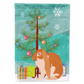 English Lop Rabbit Christmas House Flag 28x40 Porch Sleeve Pole Decorative Outside Yard Banner Artwork Wall Hanging, Polyester