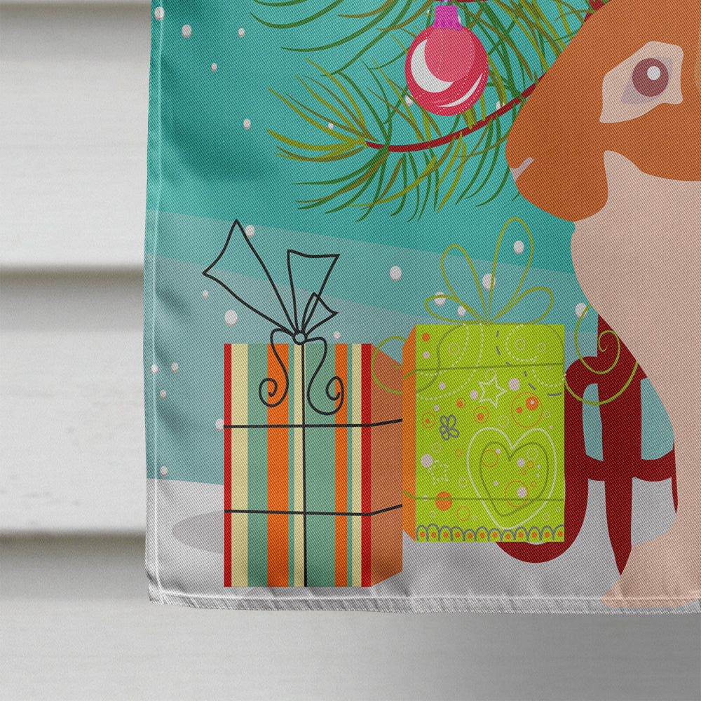 English Lop Rabbit Christmas House Flag 28x40 Porch Sleeve Pole Decorative Outside Yard Banner Artwork Wall Hanging, Polyester