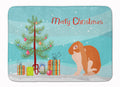 English Lop Rabbit Christmas Memory Foam Kitchen Mat Machine Washable Anti-Fatigue Cushion Comfort Bath or Kitchen Rug