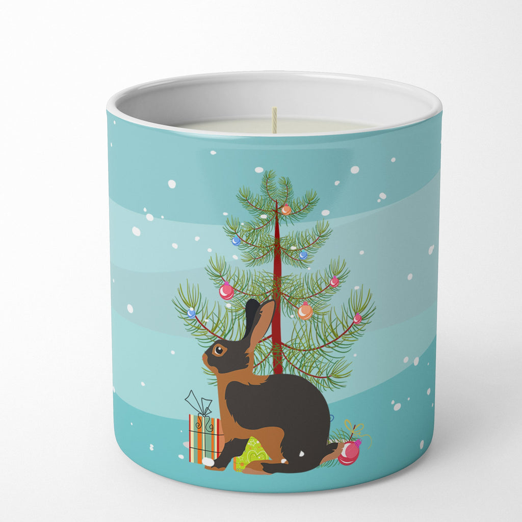 Tan Rabbit Christmas Decorative Soy Candle Nature Soy Wax Essential Oil Home Decor Ideal for Bedroom Kitchen Bath Office Gift, 10 oz