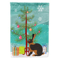 Tan Rabbit Christmas House Flag 28x40 Porch Sleeve Pole Decorative Outside Yard Banner Artwork Wall Hanging, Polyester