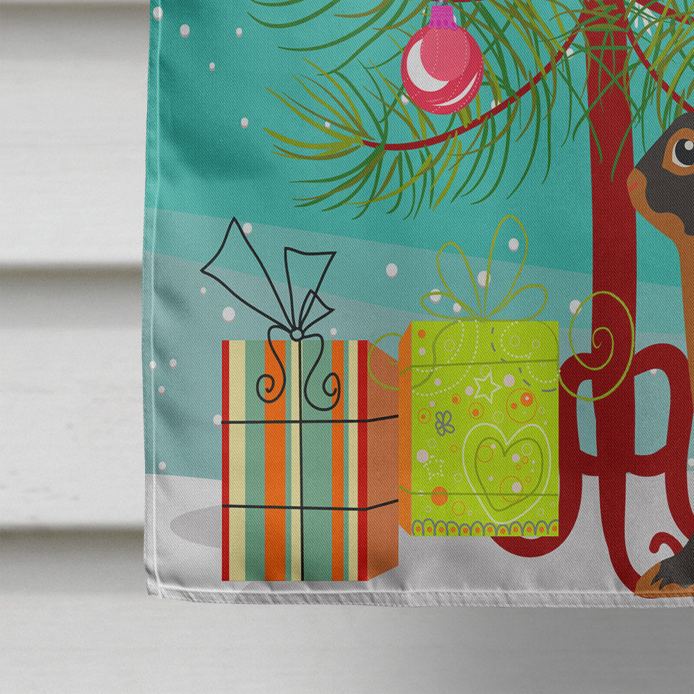 Tan Rabbit Christmas House Flag 28x40 Porch Sleeve Pole Decorative Outside Yard Banner Artwork Wall Hanging, Polyester