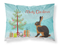 Tan Rabbit Christmas Standard Pillowcase Lightweight Super Soft Easy Care Decorative Artwork Pillowcase, Standard