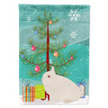 Hermelin Rabbit Christmas House Flag 28x40 Porch Sleeve Pole Decorative Outside Yard Banner Artwork Wall Hanging, Polyester