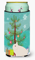 Hermelin Rabbit Christmas Tall Boy Hugger Can Cooler Sleeve Machine Washable Drink Collapsible Insulator Beverage Insulated Holder