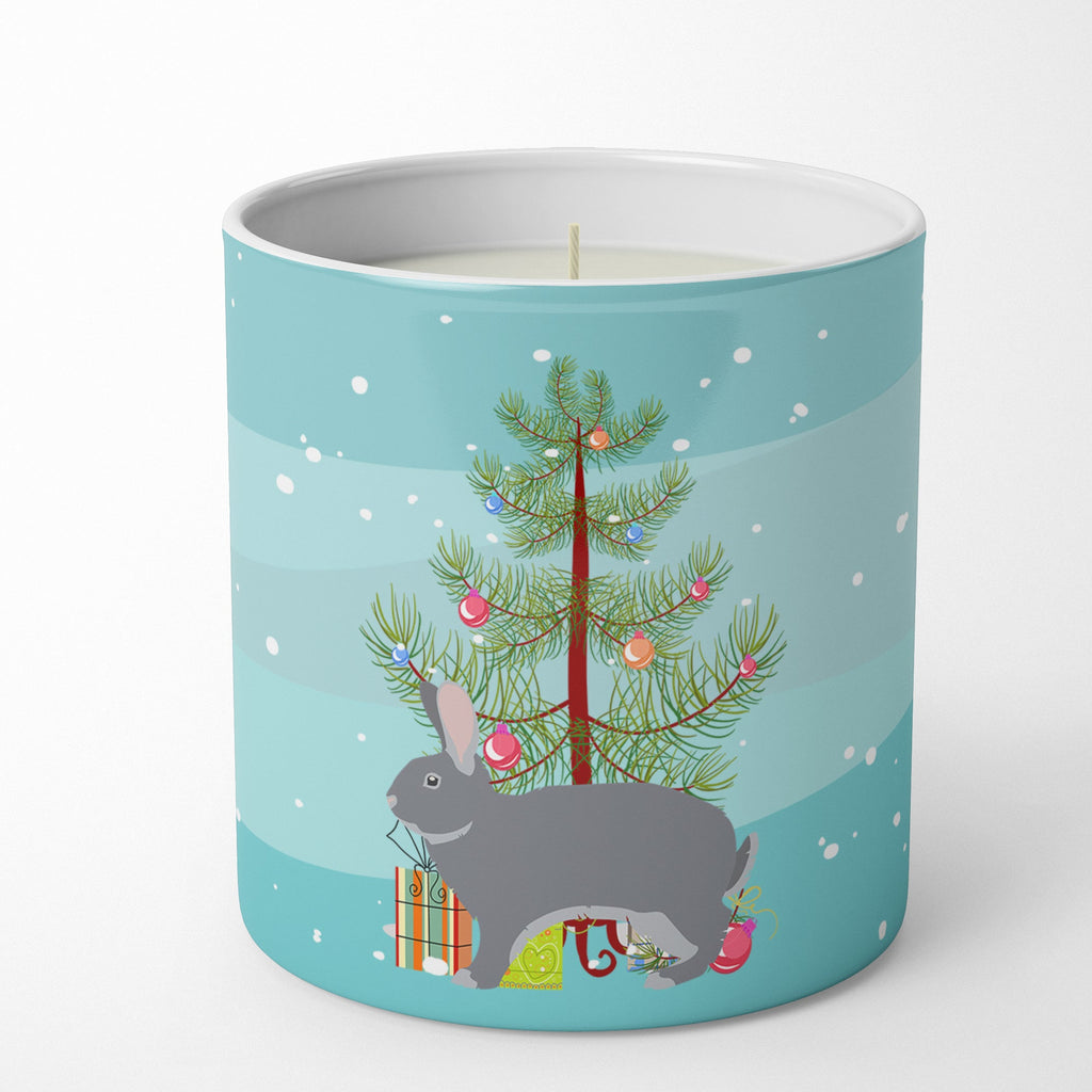 Giant Chinchilla Rabbit Christmas Decorative Soy Candle Nature Soy Wax Essential Oil Home Decor Ideal for Bedroom Kitchen Bath Office Gift, 10 oz