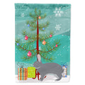 Giant Chinchilla Rabbit Christmas House Flag 28x40 Porch Sleeve Pole Decorative Outside Yard Banner Artwork Wall Hanging, Polyester