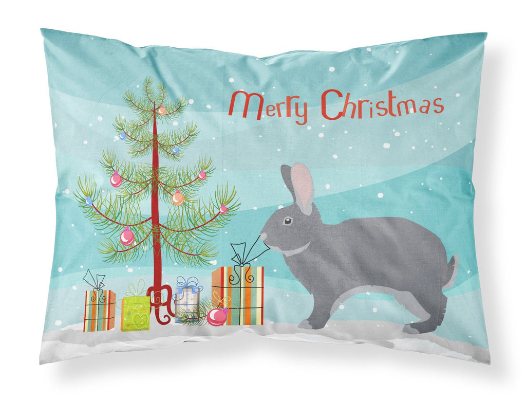 Giant Chinchilla Rabbit Christmas Standard Pillowcase Lightweight Super Soft Easy Care Decorative Artwork Pillowcase, Standard