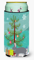 Giant Chinchilla Rabbit Christmas Tall Boy Hugger Can Cooler Sleeve Machine Washable Drink Collapsible Insulator Beverage Insulated Holder