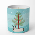 California White Rabbit Christmas Decorative Soy Candle Nature Soy Wax Essential Oil Home Decor Ideal for Bedroom Kitchen Bath Office Gift, 10 oz