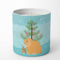 Holland Lop Rabbit Christmas Decorative Soy Candle Nature Soy Wax Essential Oil Home Decor Ideal for Bedroom Kitchen Bath Office Gift, 10 oz