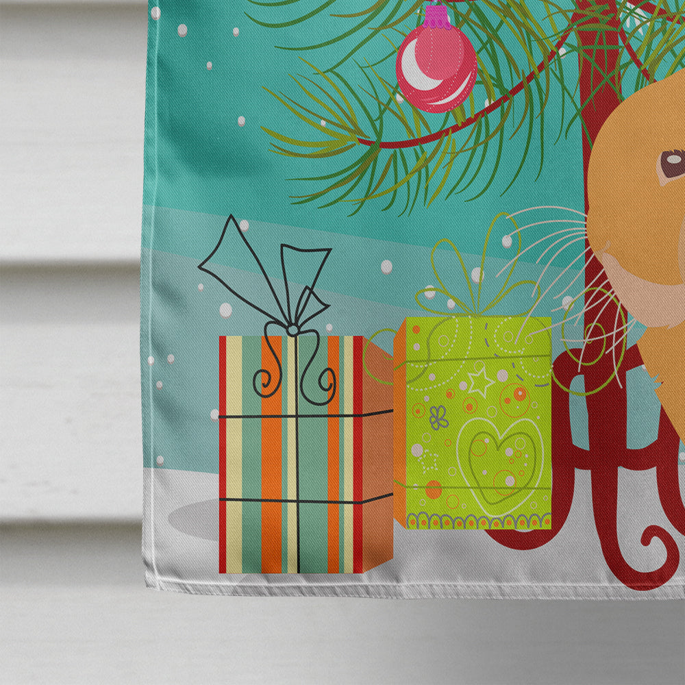 Holland Lop Rabbit Christmas House Flag 28x40 Porch Sleeve Pole Decorative Outside Yard Banner Artwork Wall Hanging, Polyester