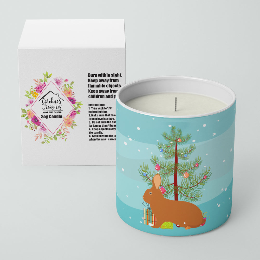 Rex Rabbit Christmas Decorative Soy Candle Nature Soy Wax Essential Oil Home Decor Ideal for Bedroom Kitchen Bath Office Gift, 10 oz