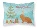 Rex Rabbit Christmas Standard Pillowcase Lightweight Super Soft Easy Care Decorative Artwork Pillowcase, Standard