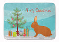 Rex Rabbit Christmas Memory Foam Kitchen Mat Machine Washable Anti-Fatigue Cushion Comfort Bath or Kitchen Rug