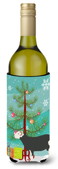 Herwick Sheep Christmas Wine Bottle Hugger Gift Sleeve for Standard 750 ml Bottles, Insulated Reusable Also Fits Mini Shot & Pint Bottles