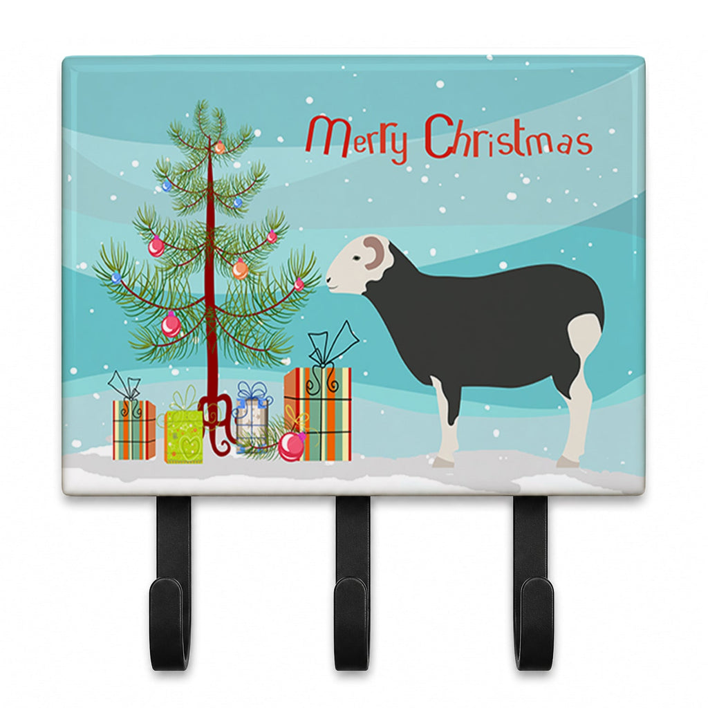 Herwick Sheep Christmas Leash or Key Holder Wall Hooks, Coat Rack Wall Mount, for Hanging Keys, Towels, Aprons, Leashes