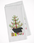 Herwick Sheep Christmas Kitchen Towel Set of 2 White Dish Towels Decorative Bathroom Hand towel for Hand, Face, Hair, Yoga, Tea, Dishcloth, 19 X 28", White