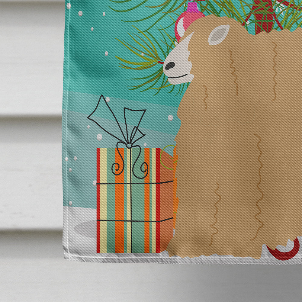 Lincoln Longwool Sheep Christmas House Flag 28x40 Porch Sleeve Pole Decorative Outside Yard Banner Artwork Wall Hanging, Polyester