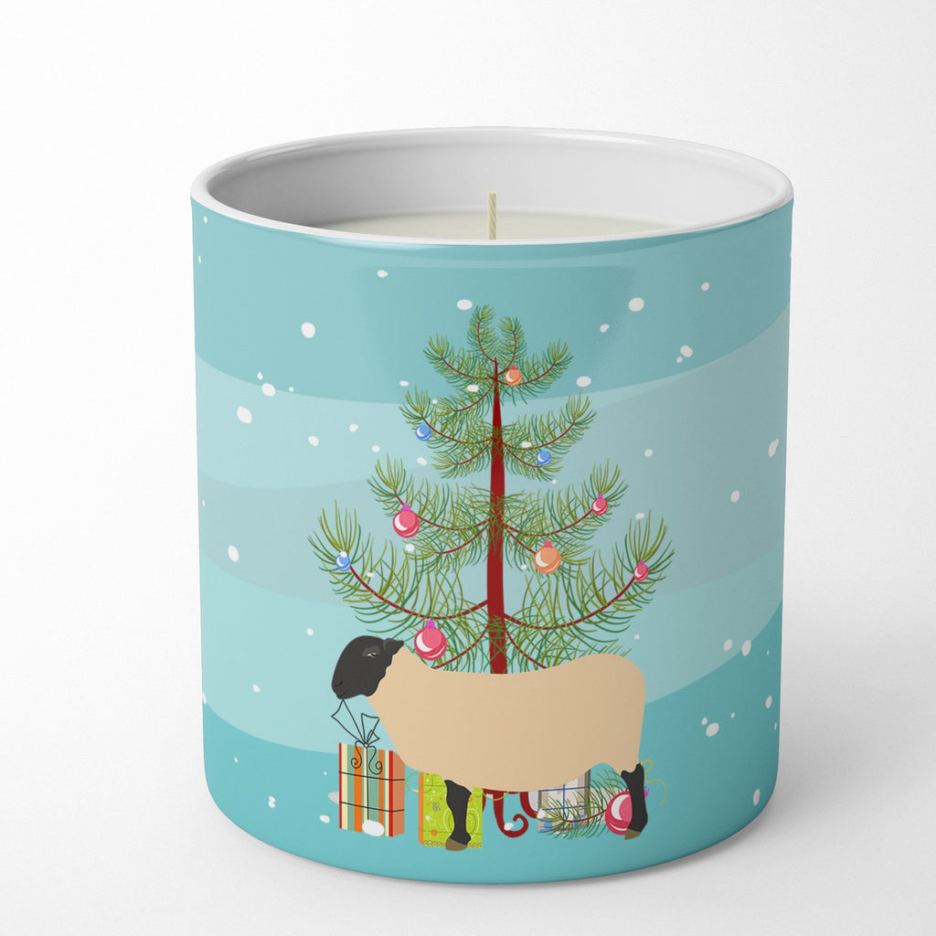 Suffolk Sheep Christmas Decorative Soy Candle Nature Soy Wax Essential Oil Home Decor Ideal for Bedroom Kitchen Bath Office Gift, 10 oz