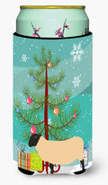 Suffolk Sheep Christmas Tall Boy Hugger Can Cooler Sleeve Machine Washable Drink Collapsible Insulator Beverage Insulated Holder