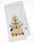 Suffolk Sheep Christmas Kitchen Towel Set of 2 White Dish Towels Decorative Bathroom Hand towel for Hand, Face, Hair, Yoga, Tea, Dishcloth, 19 X 28", White