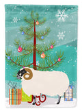 Scottish Blackface Sheep Christmas House Flag 28x40 Porch Sleeve Pole Decorative Outside Yard Banner Artwork Wall Hanging, Polyester