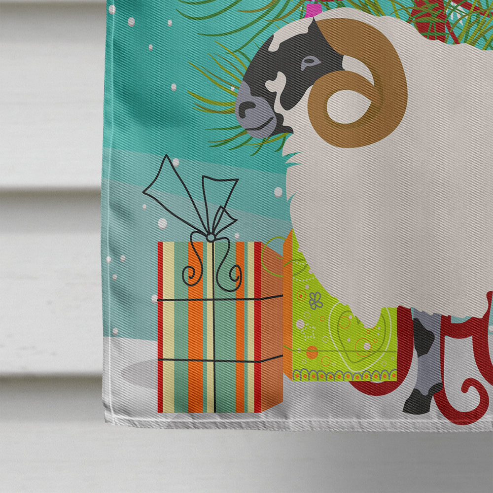 Scottish Blackface Sheep Christmas House Flag 28x40 Porch Sleeve Pole Decorative Outside Yard Banner Artwork Wall Hanging, Polyester