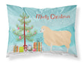 English Leicester Longwool Sheep Christmas Standard Pillowcase Lightweight Super Soft Easy Care Decorative Artwork Pillowcase, Standard