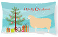 English Leicester Longwool Sheep Christmas Decorative Throw Pillow 12x16 Indoor Outdoor Accent Cushion, Fabric Cover with Insert for Sofa, Bed, Porch & Living Room