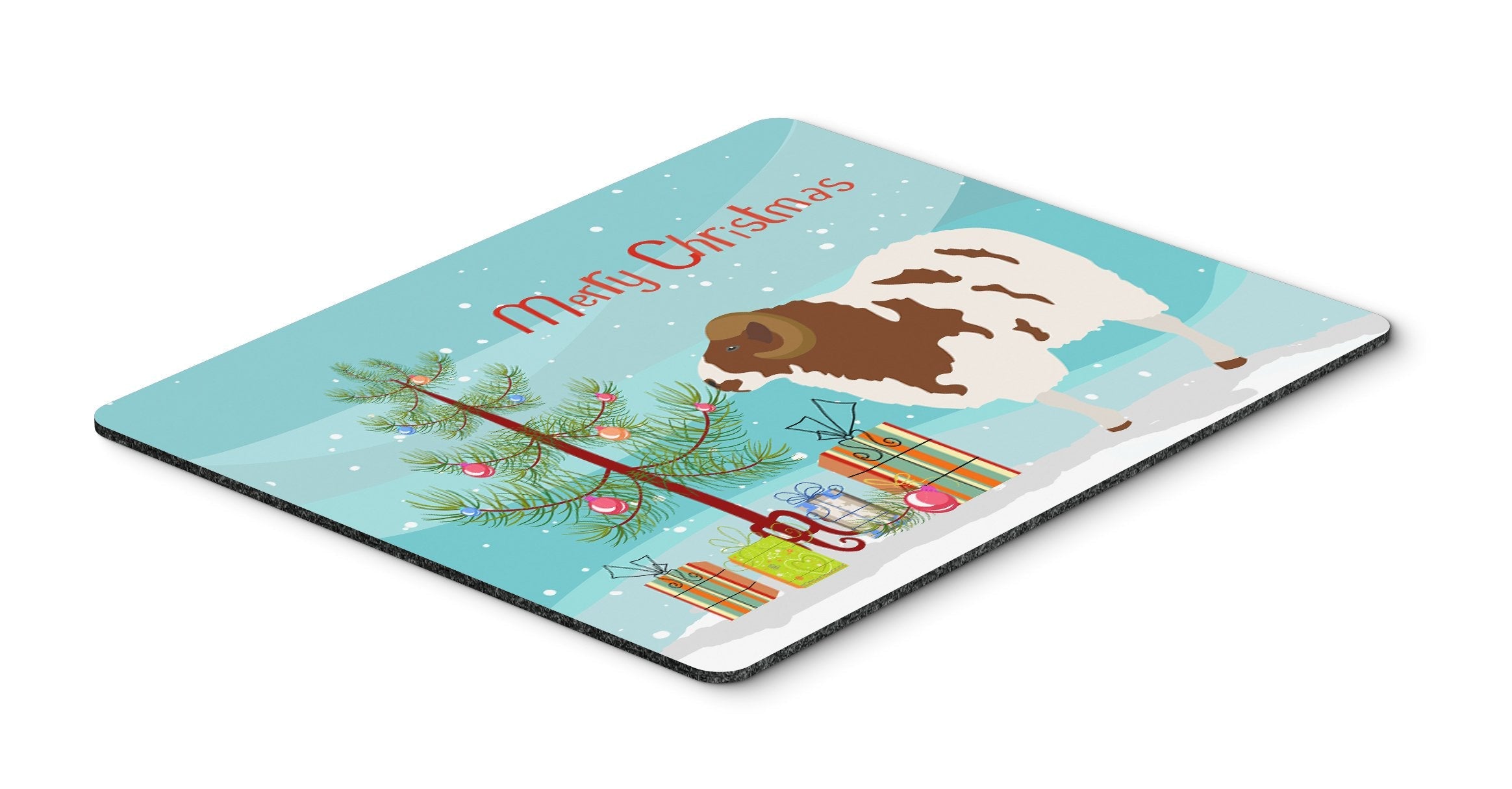 Jacob Sheep Christmas Mouse Pad, Heat Resistant Trivet Hot Pad , Non Slip Rubber Desk Mat, Kitchen Counter Protector, Home Office Decor Gift