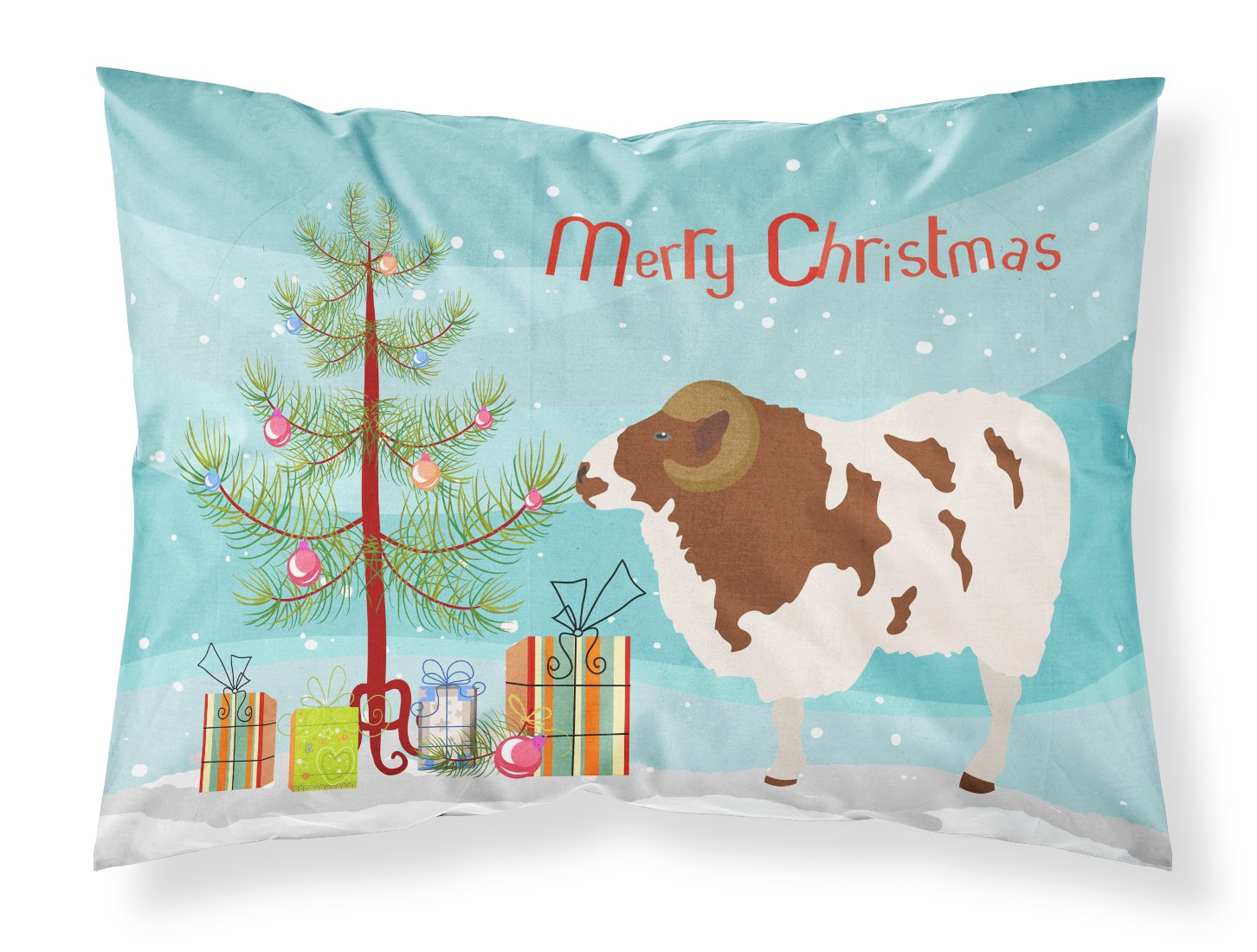 Jacob Sheep Christmas Standard Pillowcase Lightweight Super Soft Easy Care Decorative Artwork Pillowcase, Standard