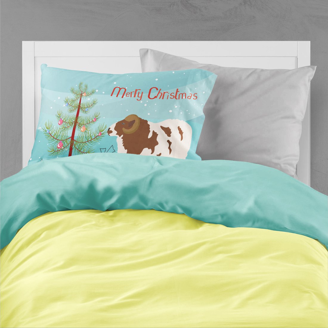 Jacob Sheep Christmas Standard Pillowcase Lightweight Super Soft Easy Care Decorative Artwork Pillowcase, Standard