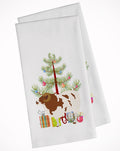 Jacob Sheep Christmas Kitchen Towel Set of 2 White Dish Towels Decorative Bathroom Hand towel for Hand, Face, Hair, Yoga, Tea, Dishcloth, 19 X 28", White