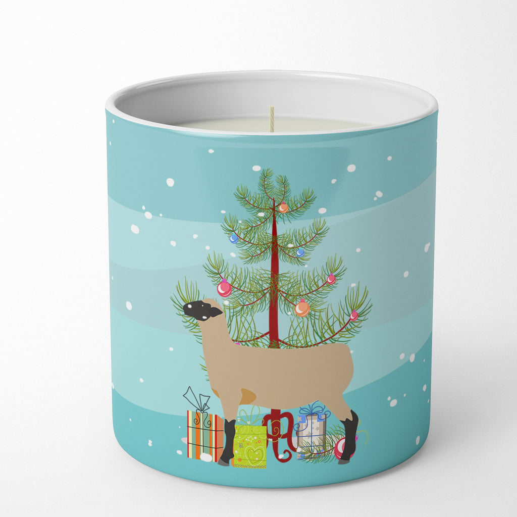 Hampshire Down Sheep Christmas Decorative Soy Candle Nature Soy Wax Essential Oil Home Decor Ideal for Bedroom Kitchen Bath Office Gift, 10 oz