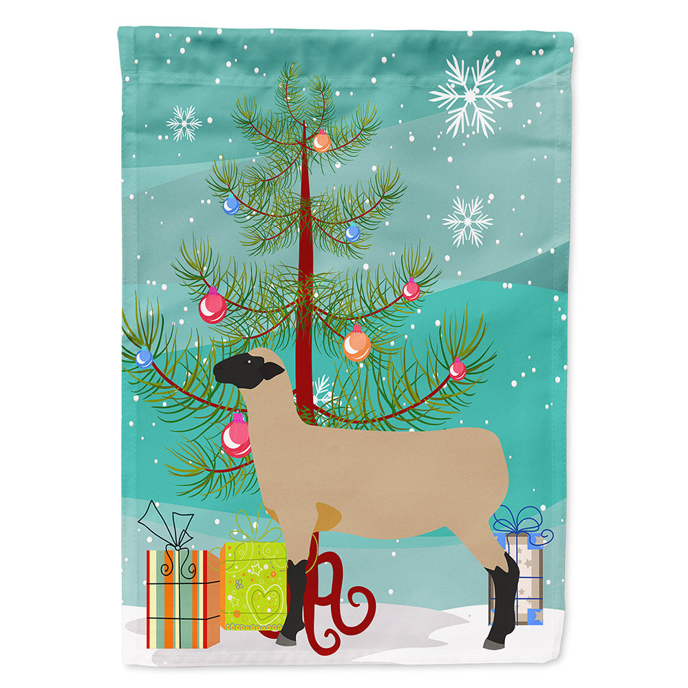 Hampshire Down Sheep Christmas House Flag 28x40 Porch Sleeve Pole Decorative Outside Yard Banner Artwork Wall Hanging, Polyester