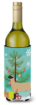 Hampshire Down Sheep Christmas Wine Bottle Hugger Gift Sleeve for Standard 750 ml Bottles, Insulated Reusable Also Fits Mini Shot & Pint Bottles
