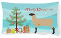 Hampshire Down Sheep Christmas Decorative Throw Pillow 12x16 Indoor Outdoor Accent Cushion, Fabric Cover with Insert for Sofa, Bed, Porch & Living Room