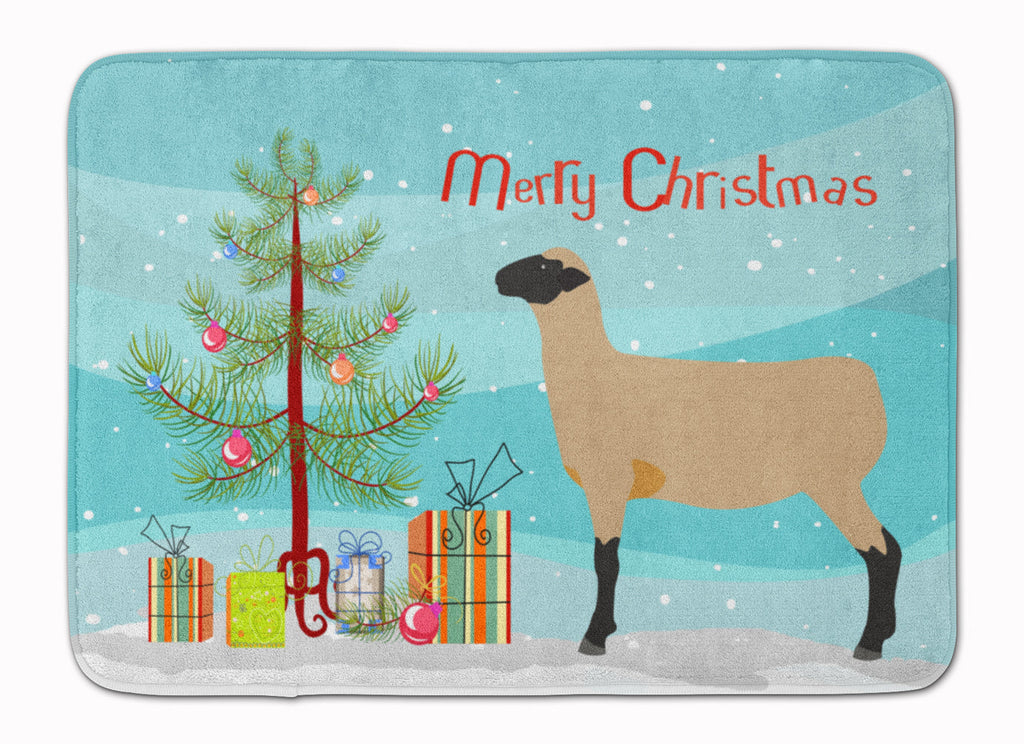 Hampshire Down Sheep Christmas Memory Foam Kitchen Mat Machine Washable Anti-Fatigue Cushion Comfort Bath or Kitchen Rug